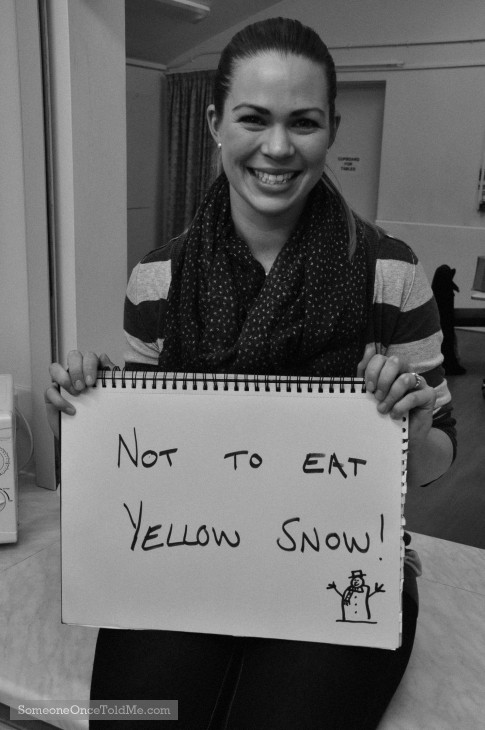 Not To Eat Yellow Snow!