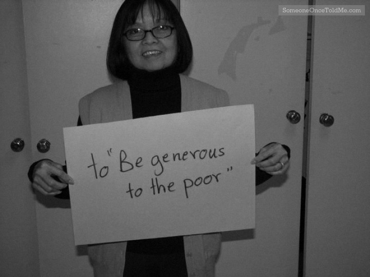 To 'Be Generous To The Poor'
